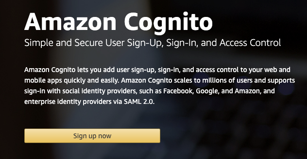 The promise of AWS Cognito